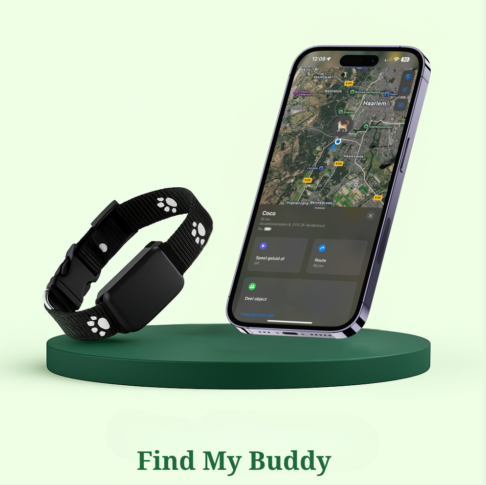 Find My Buddy | GPS Halsband voor honden en katten